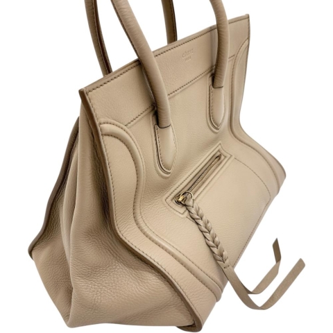 【CELINE/セリーヌ】 ラゲージ ファントム トートバッグ ハンドバッグ レザー ベージュ レディース【中古】【真子質店】【BL】【Yxx】