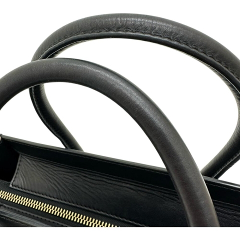 【CELINE/セリーヌ】 ラゲージ ミニショッパー トートバッグ ハンドバッグ リザード/レザー ベージュ レディース【中古】【真子質店】【BL】【IMoxx】