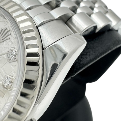 【ROLEX/ロレックス】 デイトジャスト  179173G 箱有 腕時計 ステンレススチール/WG 自動巻き/オートマ V番(2009年) シルバーコンピューター文字盤/シルバーベルト レディース【中古】【真子質店】【BL】【YMixx】【ex】
