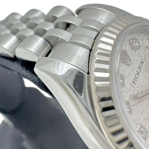 【ROLEX/ロレックス】 デイトジャスト  179173G 箱有 腕時計 ステンレススチール/WG 自動巻き/オートマ V番(2009年) シルバーコンピューター文字盤/シルバーベルト レディース【中古】【真子質店】【BL】【YMixx】【ex】