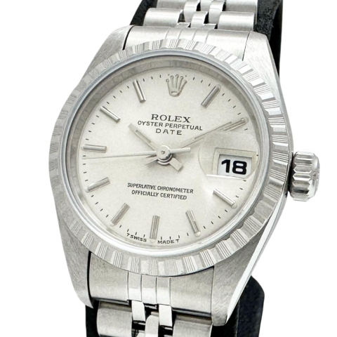 【ROLEX/ロレックス】 オイスターパーペチュアルデイト 69240 保有り 腕時計 ステンレススチール 自動巻き/オートマ T番(1996年) シルバー文字盤/シルバーベルト レディース【中古】【真子質店】【BL】【MaMoTx】【ex】