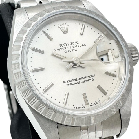 【ROLEX/ロレックス】 オイスターパーペチュアルデイト 69240 保有り 腕時計 ステンレススチール 自動巻き/オートマ T番(1996年) シルバー文字盤/シルバーベルト レディース【中古】【真子質店】【BL】【MaMoTx】【ex】