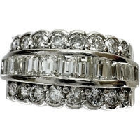 13号 ダイヤモンド 1.50ct リング・指輪 Pt900プラチナ 10.4g レディース【中古】【真子質店】【NN】【KDx】
