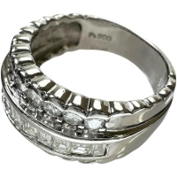 13号 ダイヤモンド 1.50ct リング・指輪 Pt900プラチナ 10.4g レディース【中古】【真子質店】【NN】【KDx】