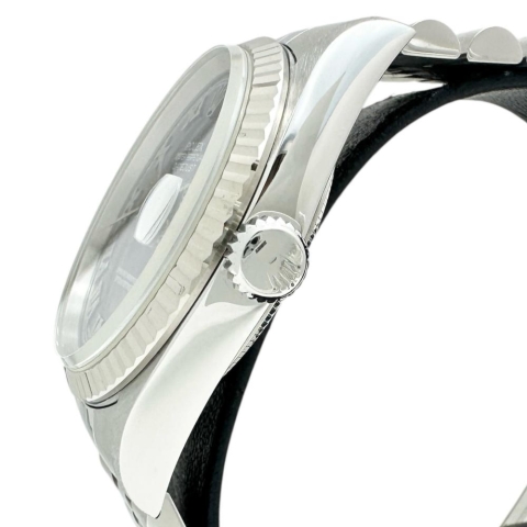 【ROLEX/ロレックス】 デイトジャスト  16234 腕時計 ステンレススチール/WG 自動巻き/オートマ P番(2000年) ブルーローマン文字盤/シルバーベルト メンズ【中古】【真子質店】【BL】【KSDT】【ex】