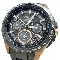 【CITIZEN/シチズン】 アテッサ サテライト CC9016-51E GPS 腕時計 GP/チタン ソーラー電波 ブラック文字盤/ブラックベルト メンズ【中古】【真子質店】【GD】【YxMo】