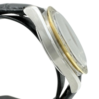 【OMEGA/オメガ】 スピードマスター クロノ 175.0033 コンビ/金目 腕時計 ステンレススチール/レザー/YG 自動巻き/オートマ ブラック文字盤/ブラックレザー社外ベルト メンズ【中古】【真子質店】【BL】【MaxMix】