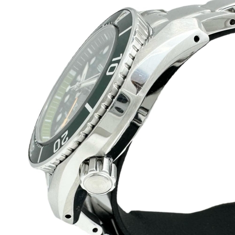 【SEIKO/セイコー】 プロスペックス スモウ SBPK001(5K65-0AA0) ソーラークオーツ GMT 保証書/ギャラ/箱付き 腕時計 ステンレススチール ソーラー グリーン文字盤/シルバーベルト メンズ【中古】【真子質店】【GD】【DSMo】