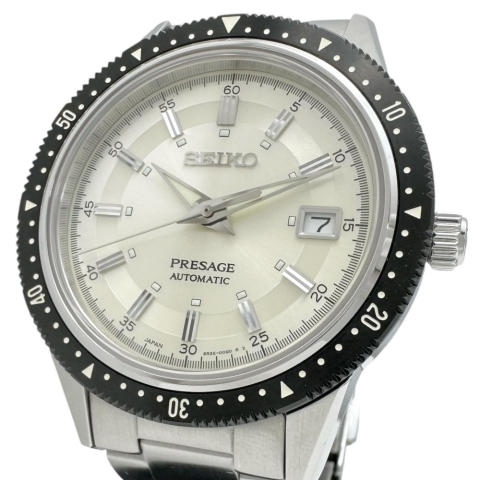 【SEIKO/セイコー】 プレサージュ 6R35-00J0 限定1964本 腕時計 ステンレススチール 自動巻き/オートマ シルバー文字盤/シルバーベルト メンズ【中古】【真子質店】【GD】【DIMi】