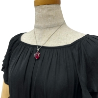 ルベライトトルマリン 26.32ct ダイヤモンド 0.20ct ペンダントトップ K18WGホワイトゴールド 18金 10.0g レディース【中古】【真子質店】【NN】【IMoIMi】