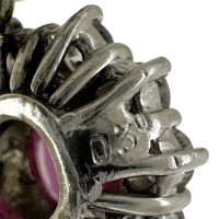 ピンクサファイア 0.49ct ダイヤモンド 0.30ct ペンダントトップ Pt900プラチナ 2.0g レディース【中古】【真子質店】【NN】【ISMi】