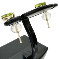 しずくモチーフ ペリドット 0.35×2ct ピアス K18ゴールド 18金 0.5g レディース【中古】【真子質店】【NN】【YY】