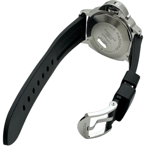 【PANERAI/パネライ】 ルミノール マリーナ パワーリザーブ PAM01090 腕時計 ステンレススチール/ラバー 自動巻き/オートマ S番（2016年） ブラック文字盤/ブラックラバーベルト メンズ【中古】【真子質店】【GD】【DTYMi】