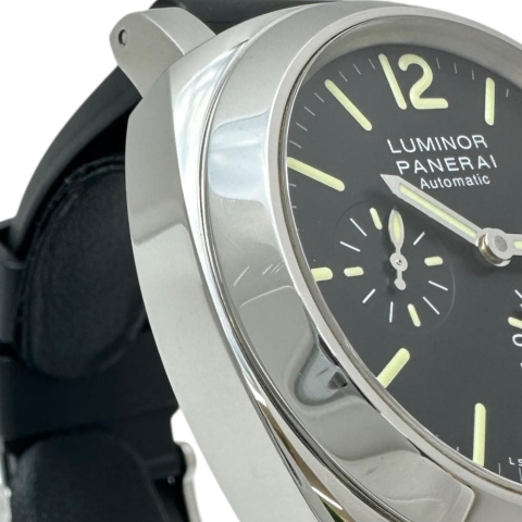 【PANERAI/パネライ】 ルミノール マリーナ パワーリザーブ PAM01090 腕時計 ステンレススチール/ラバー 自動巻き/オートマ S番（2016年） ブラック文字盤/ブラックラバーベルト メンズ【中古】【真子質店】【GD】【DTYMi】