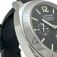 【PANERAI/パネライ】 ルミノール マリーナ パワーリザーブ PAM01090 腕時計 ステンレススチール/ラバー 自動巻き/オートマ S番（2016年） ブラック文字盤/ブラックラバーベルト メンズ【中古】【真子質店】【GD】【DTYMi】