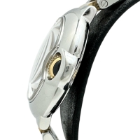 【CARTIER/カルティエ】 バロンブルーSM W6920034 腕時計 ステンレススチール/ピンクゴールド クオーツ ピンクシェル文字盤/シルバー、ピンクコンビベルト レディース【中古】【真子質店】【BL】【DYxS】