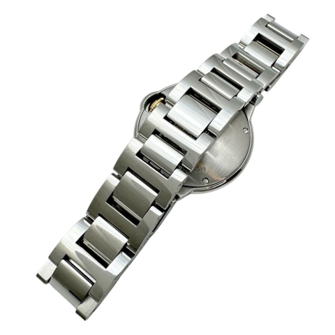 【CARTIER/カルティエ】 バロンブルーSM W6920034 腕時計 ステンレススチール/ピンクゴールド クオーツ ピンクシェル文字盤/シルバー、ピンクコンビベルト レディース【中古】【真子質店】【BL】【DYxS】