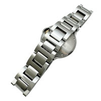 【CARTIER/カルティエ】 バロンブルーSM W6920034 腕時計 ステンレススチール/ピンクゴールド クオーツ ピンクシェル文字盤/シルバー、ピンクコンビベルト レディース【中古】【真子質店】【BL】【DYxS】