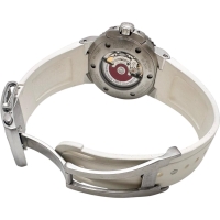 【ORIS/オリス】 アクイス デイト 01 733 7653 箱/保有り 裏スケルトン 腕時計 ステンレススチール/ラバー 自動巻き/オートマ ネイビー文字盤/ホワイトラバー メンズ【中古】【真子質店】【GD】【KKx】