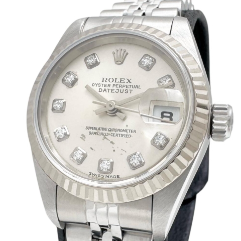 【ROLEX/ロレックス】 デイトジャスト 79174G 腕時計 ステンレススチール/WG 自動巻き/オートマ Y番（2002年） シルバー文字盤/シルバーベルト レディース【中古】【真子質店】【BL】【TMoxx】【ex】