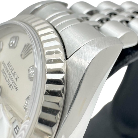 【ROLEX/ロレックス】 デイトジャスト 79174G 腕時計 ステンレススチール/WG 自動巻き/オートマ Y番（2002年） シルバー文字盤/シルバーベルト レディース【中古】【真子質店】【BL】【TMoxx】【ex】