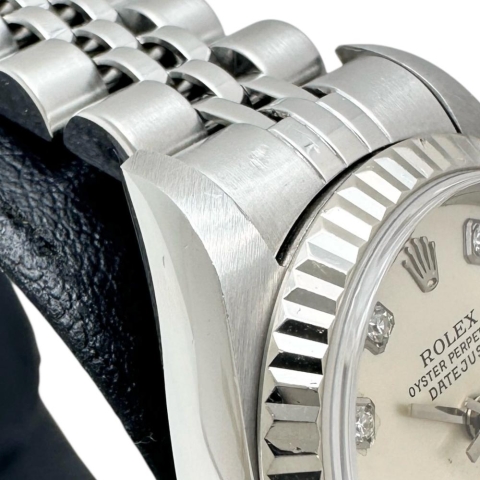 【ROLEX/ロレックス】 デイトジャスト 79174G 腕時計 ステンレススチール/WG 自動巻き/オートマ Y番（2002年） シルバー文字盤/シルバーベルト レディース【中古】【真子質店】【BL】【TMoxx】【ex】