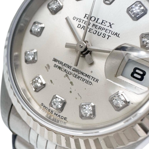 【ROLEX/ロレックス】 デイトジャスト 79174G 腕時計 ステンレススチール/WG 自動巻き/オートマ Y番（2002年） シルバー文字盤/シルバーベルト レディース【中古】【真子質店】【BL】【TMoxx】【ex】
