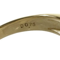 10号 ゴールデンサファイア（拡散処理なし） 1.06ct ダイヤモンド 0.75ct リング・指輪 K18ゴールド 18金 4.4g レディース【中古】【真子質店】【NN】【SSx】