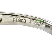10号 ヒスイ 1.62ct ダイヤモンド 0.87ct リング・指輪 Pt900プラチナ 8.4g レディース【中古】【真子質店】【NN】【ITIx】