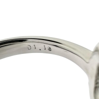 12.5号 エメラルド 0.80ct ダイヤモンド 計1.18ct リング・指輪 Pt900プラチナ 7.3g レディース【中古】【真子質店】【NN】【IMiIMo】