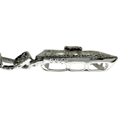 オパール 1.41ct ダイヤモンド 0.70ct ネックレス Pt900プラチナ/K18WGホワイトゴールド 18金 4.9g 46cm レディース【中古】【真子質店】【NN】【YTK】