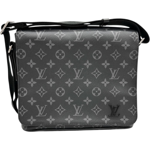 【LOUIS VUITTON/ルイ・ヴィトン】 ディストリクトPM NV2 モノグラムエクリプス M45272 ショルダーバッグ PVC ブラック メンズ【中古】【真子質店】【BL】【ITMix】