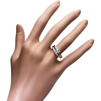 10号 ダイヤモンド(G-SI2) 0.521ct ダイヤモンド 計0.07ct リング・指輪 Pt900プラチナ 7.5g レディース【中古】【真子質店】【NN】【YKx】