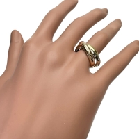 13号【CARTIER/カルティエ】 リング・指輪 トリニティ K18ゴールド 18金/YG/WG/PG 8.2g 53 レディース【中古】【真子質店】【GD】【IDMoK】