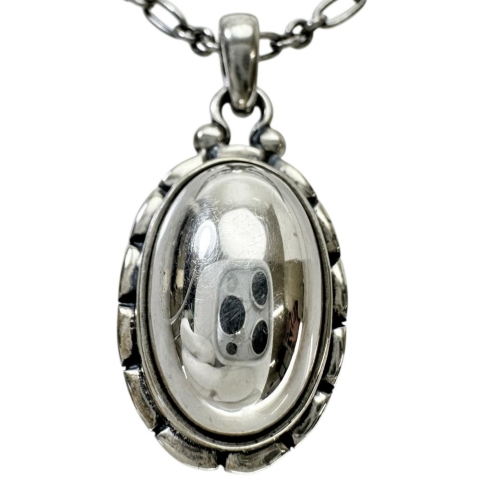 【Georg Jensen/ジョージジェンセン】 ネックレス 2001年ヘリテージ シルバー925 11.2g 45cm ユニセックス【中古】【真子質店】【GD】【MiMi】