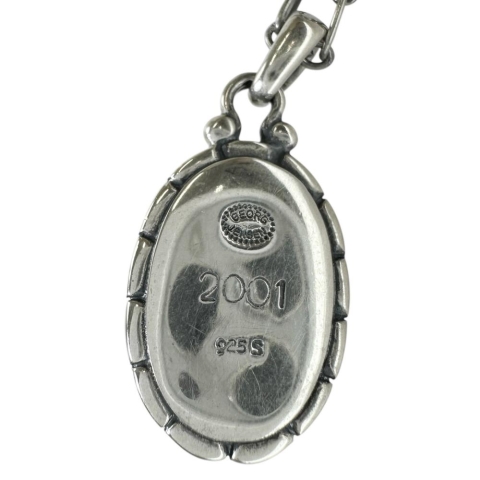 【Georg Jensen/ジョージジェンセン】 ネックレス 2001年ヘリテージ シルバー925 11.2g 45cm ユニセックス【中古】【真子質店】【GD】【MiMi】