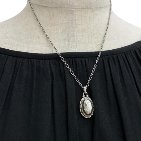 【Georg Jensen/ジョージジェンセン】 ネックレス 2001年ヘリテージ シルバー925 11.2g 45cm ユニセックス【中古】【真子質店】【GD】【MiMi】