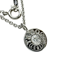 【TIFFANY&Co./ティファニー】 1837サークル 1Pダイヤモンド(推定0.1ct) ネックレス K18WGホワイトゴールド 18金 4.1g 41cm レディース【中古】【真子質店】【GD】【KIMo】