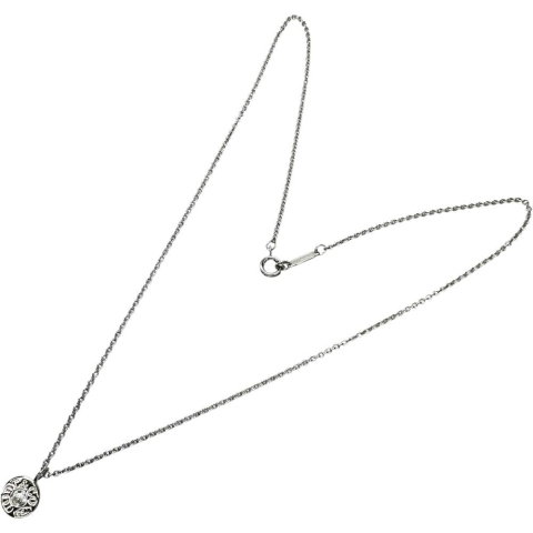 【TIFFANY&Co./ティファニー】 1837サークル 1Pダイヤモンド（推定0.1ct) ネックレス K18WGホワイトゴールド 18金 4.1g 41cm レディース【中古】【真子質店】【GD】【KIMo】