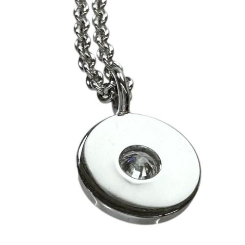 【TIFFANY&Co./ティファニー】 1837サークル 1Pダイヤモンド（推定0.1ct) ネックレス K18WGホワイトゴールド 18金 4.1g 41cm レディース【中古】【真子質店】【GD】【KIMo】