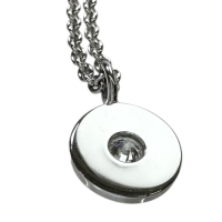 【TIFFANY&Co./ティファニー】 1837サークル 1Pダイヤモンド(推定0.1ct) ネックレス K18WGホワイトゴールド 18金 4.1g 41cm レディース【中古】【真子質店】【GD】【KIMo】