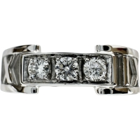 12号【TIFFANY&Co./ティファニー】 アトラス 3Pダイヤモンド リング・指輪 K18WGホワイトゴールド 18金 5.1g レディース【中古】【真子質店】【GD】【MiDK】