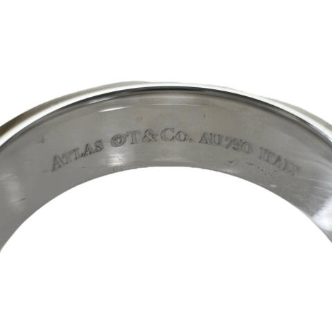 12号【TIFFANY&Co./ティファニー】 アトラス 3Pダイヤモンド リング・指輪 K18WGホワイトゴールド 18金 5.1g レディース【中古】【真子質店】【GD】【MiDK】