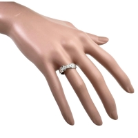 12号【TIFFANY&Co./ティファニー】 アトラス 3Pダイヤモンド リング・指輪 K18WGホワイトゴールド 18金 5.1g レディース【中古】【真子質店】【GD】【MiDK】