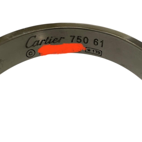 21号【CARTIER/カルティエ】 リング・指輪 ミニラブリング K18WGホワイトゴールド 18金 5.4g 61 レディース【中古】【真子質店】【GD】【SIMa】