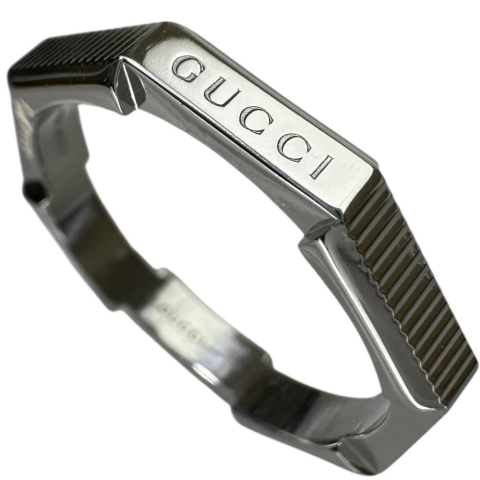 19号【GUCCI/グッチ】 リング・指輪 リンクトゥラブ K18WGホワイトゴールド 18金 5.6g 19 レディース【中古】【真子質店】【GD】【SMoK】
