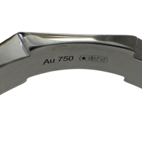 19号【GUCCI/グッチ】 リング・指輪 リンクトゥラブ K18WGホワイトゴールド 18金 5.6g 19 レディース【中古】【真子質店】【GD】【SMoK】