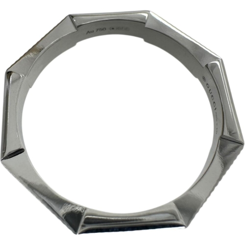 19号【GUCCI/グッチ】 リング・指輪 リンクトゥラブ K18WGホワイトゴールド 18金 5.6g 19 レディース【中古】【真子質店】【GD】【SMoK】