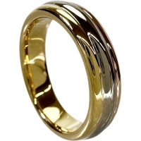 12号【CARTIER/カルティエ】 スリーカラー リング・指輪 K18ゴールド 18金/YG/WG/PG 7.5g #52 レディース【中古】【真子質店】【GD】【ITTI】