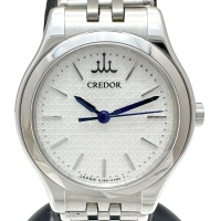 【SEIKO/セイコー】 クレドール シグノ GSBA055(4J85-0A20) 腕時計 ステンレススチール クオーツ ホワイト文字盤/シルバーベルト レディース【中古】【真子質店】【GD】【Moxx】